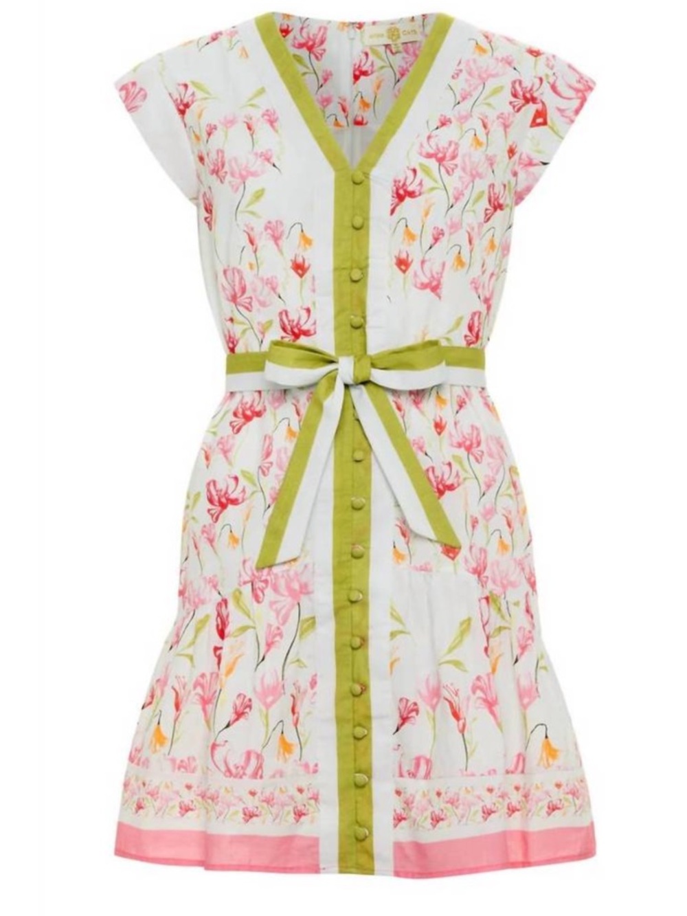 NEW ANNA CATE Ruby Mini Dress in Pink Lilly Floral Womens Medium NWT.  21